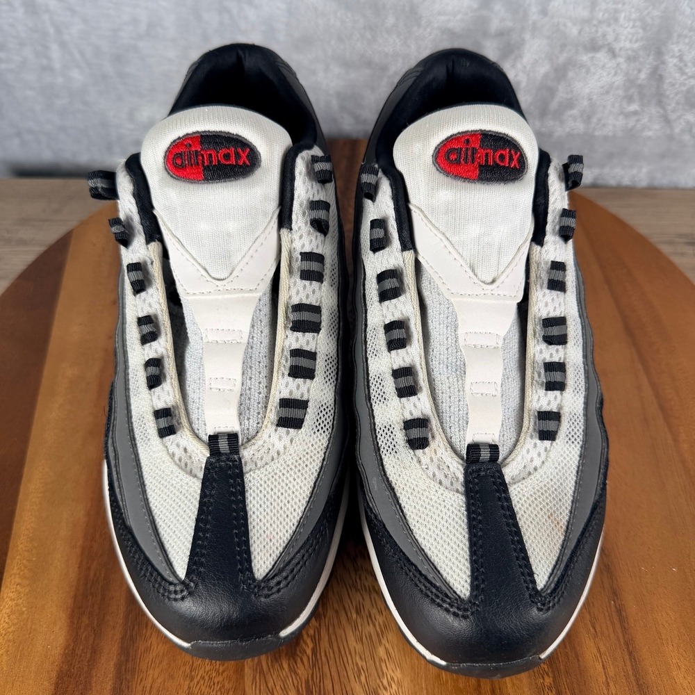 Nike Air Max 95 Recraft Shoes GS Size 5.5Y Gray Black Red Sneaker CJ3906-105 - Picture 3 of 15